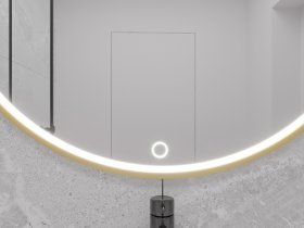 Eltap - loft - LED Ogledalo Gerbinie L - 60x60cm