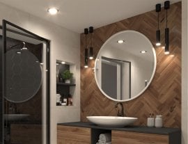 Ogledalo Grace 100 cm - belo