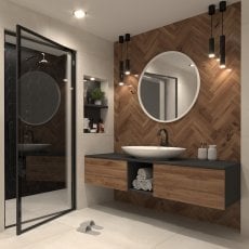 Ogledalo Grace 80 cm - belo