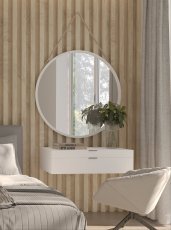 Eltap - loft - Ogledalo Grace na vrvi 80 cm - belo