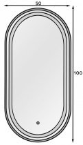 Eltap - loft - LED Ogledalo Micedi L - 50x100cm