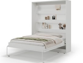 Krevet u ormaru Devesto - WB-V-DEV-W-160 - 160x200 cm - bijela