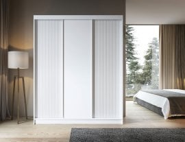 Garderobna omara z drsnimi vrati Biancco III - 180 cm