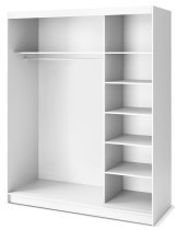 Eltap - loft - Garderobna omara z drsnimi vrati Biancco III z ogledalom - 180 cm