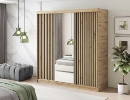 Garderobna omara z drsnimi vrati Emerio III - 180 cm