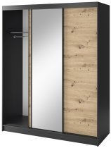 Eltap - loft - Garderobna omara z drsnimi vrati Esville III z ogledalom - 180 cm