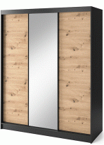 Eltap - loft - Garderobna omara z drsnimi vrati Esville III z ogledalom - 180 cm