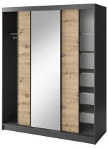 Eltap - loft - Garderobna omara z drsnimi vrati Esville III z ogledalom - 180 cm