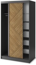 Eltap - loft - Garderobna omara z drsnimi vrati Marrphy II z ogledalom - 120 cm