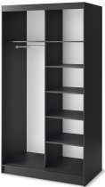Eltap - loft - Garderobna omara z drsnimi vrati Marrphy II z ogledalom - 120 cm