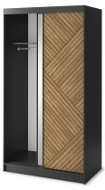 Eltap - loft - Garderobna omara z drsnimi vrati Marrphy II z ogledalom - 120 cm