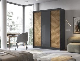 Garderobna omara z drsnimi vrati Marrphy III - 180 cm