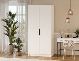 Garderobna omara Mirtillo 100 cm - bela