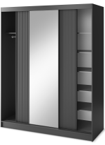 Eltap - loft - Garderobna omara z drsnimi vrati Prescco III z ogledalom - 180 cm