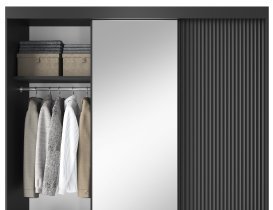Eltap - loft - Garderobna omara z drsnimi vrati Prescco III z ogledalom - 180 cm