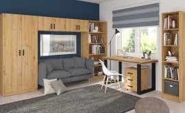 Pisarniško pohištvo Malta - hrast artisan