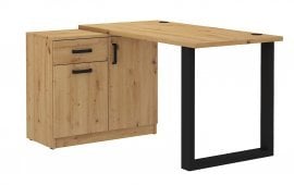 Pisalna miza s komodo Malta - hrast artisan 130 AR/AR/AR
