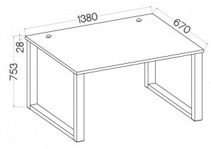 Stolarz-Lempert - Pisalna miza Malta - svetlo siva 150 LG
