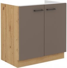 Spodnja omara Bolonia - hrast artisan/tartuf siva - 80 cm ZL 2F BB