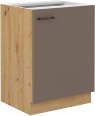 Spodnja omara Bolonia - hrast artisan/tartuf siva - 60 cm D 1F BB