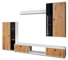 TV regal Salsa - hrast artisan/bela AR/WH01