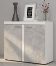 Komoda Rumba - svetlo siva/bela RUMBABJ21 2F