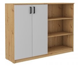 Komoda Malta - svetlo siva/hrast artisan 830 LG/AR 2F