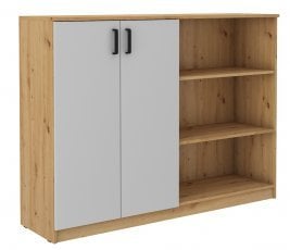 Komoda Malta - svetlo siva/hrast artisan 850 LG/AR 2F