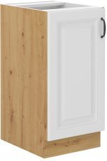 Stolarz-Lempert - Spodnja omara Stilo - bela/artisan hrast - 40 cm D 1F BB 