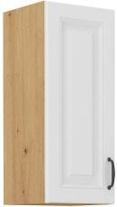 Zgornja omara Stilo - bela/hrast artisan - 30 cm G-72 1F 