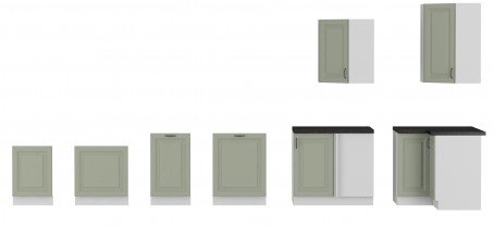Stolarz-Lempert - Zgornja omara Stilo - сlaygrey/bela - 30 G-108 1F