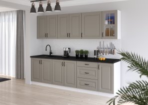 Stolarz-Lempert - Zgornja omara Stilo - сlaygrey/bela - 30 G-108 1F