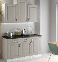 Stolarz-Lempert - Zgornja vitrina Stilo - сlaygrey/bela - 40 cm GS-90 1F
