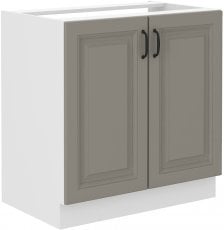 Spodnja omara Stilo - сlaygrey/bela - 80 cm ZL 2F BB