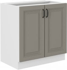 Spodnja omara Stilo - сlaygrey/bela - 80 cm D 2F BB