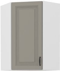 Zgornja kotna omara Stilo - сlaygrey/bela - 60x60 cm GN-90 (45°) 1F