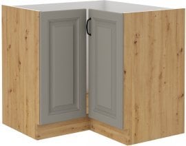 Spodnja kotna omara Stilo - сlaygrey/hrast artisan - 90x90 cm ND 2F BB