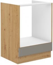 Spodnja omara za vgradno pečico Stilo - сlaygrey/hrast artisan - 60 cm D GAZ