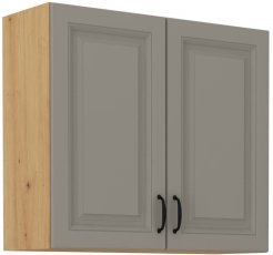 Zgornja omarica Stilo - сlaygrey/hrast artisan - 80 cm G-72 2F