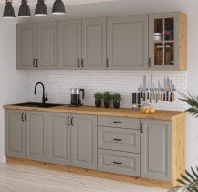 Stolarz-Lempert - Visoka omara Stilo - сlaygrey/hrast artisan - 40 cm DK 210 2F