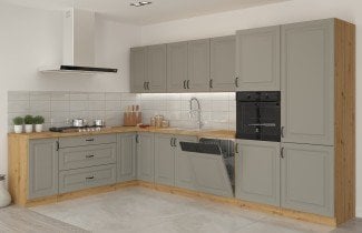 Stolarz-Lempert - Visoka omara Stilo - сlaygrey/hrast artisan - 40 cm DK 210 2F