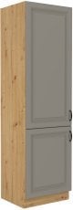 Visoka omara za vgradno pečico Stilo - сlaygrey/hrast artisan - 60 cm DK 210 2F