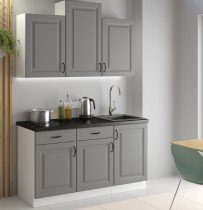Stolarz-Lempert - Spodnja omara Stilo - dustgrey/bela - 80 cm D 2F BB