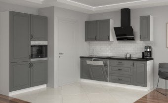Stolarz-Lempert - Spodnja omara Stilo - dustgrey/bela - 80 cm D 2F BB