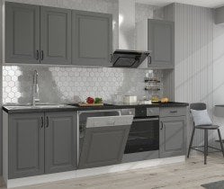 Stolarz-Lempert - Spodnja omara Stilo - dustgrey/bela - 80 cm D 2F BB