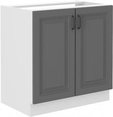 Spodnja omara Stilo - dustgrey/bela - 80 cm ZL 2F BB