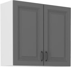 Zgornja omarica Stilo - dustgrey/bela - 80 cm G-72 2F