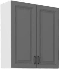 Zgornja omarica Stilo - dustgrey/bela - 80 cm G-90 2F