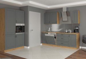 Zgornja omarica Stilo - dustgrey/artisan hrast - 80 cm G-72 2F
