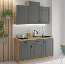 Zgornja omarica Stilo - dustgrey/artisan hrast - 80 cm G-72 2F